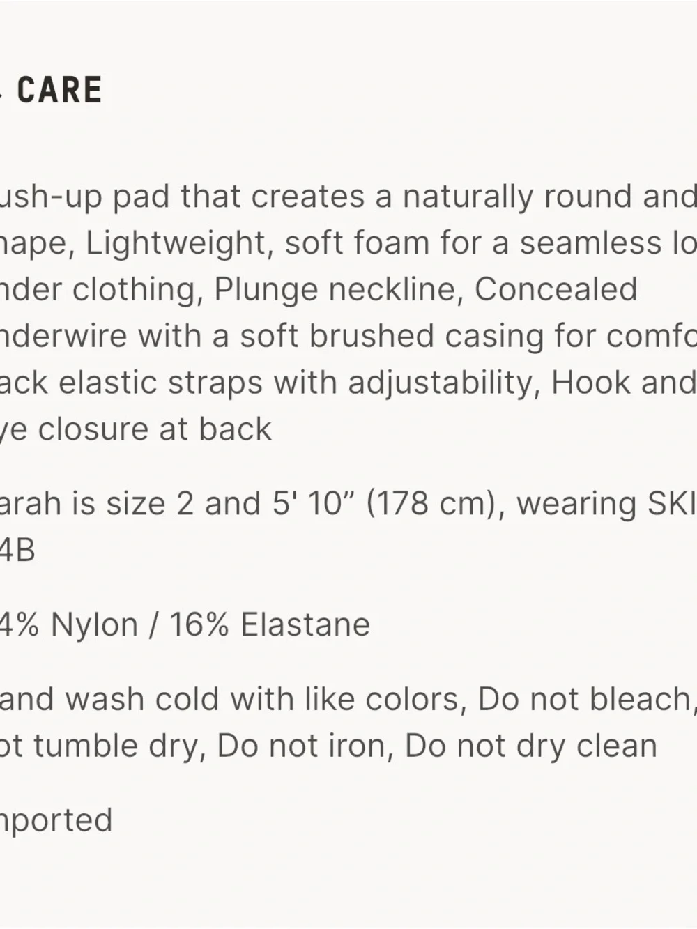 SKIMS ULTIMATE TEARDROP PUSH-UP BRA - Picture 3 of 4